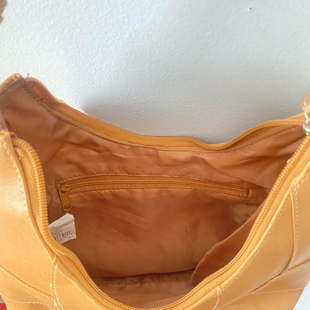 90s/ 2000s Leather Patchwork Handbag - image 4